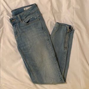 Zara Mid Rise Ankle Zip Skinny Jean US Sz 4
